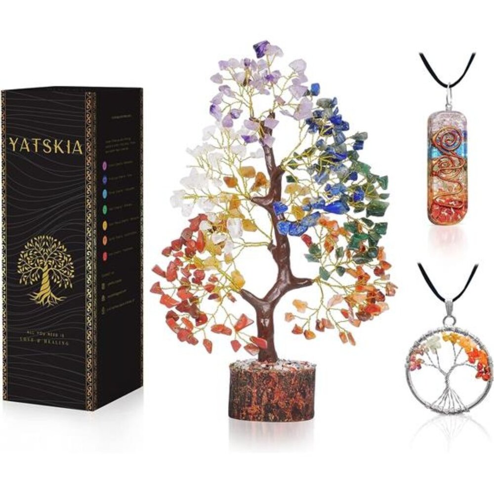 Chakra Tree of Life - Crystal Tree for Positive Energy - Seven Chakra Tree
